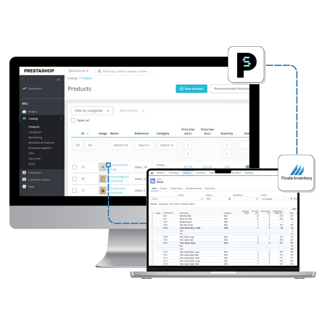 Finale Inventory and PrestaShop integration