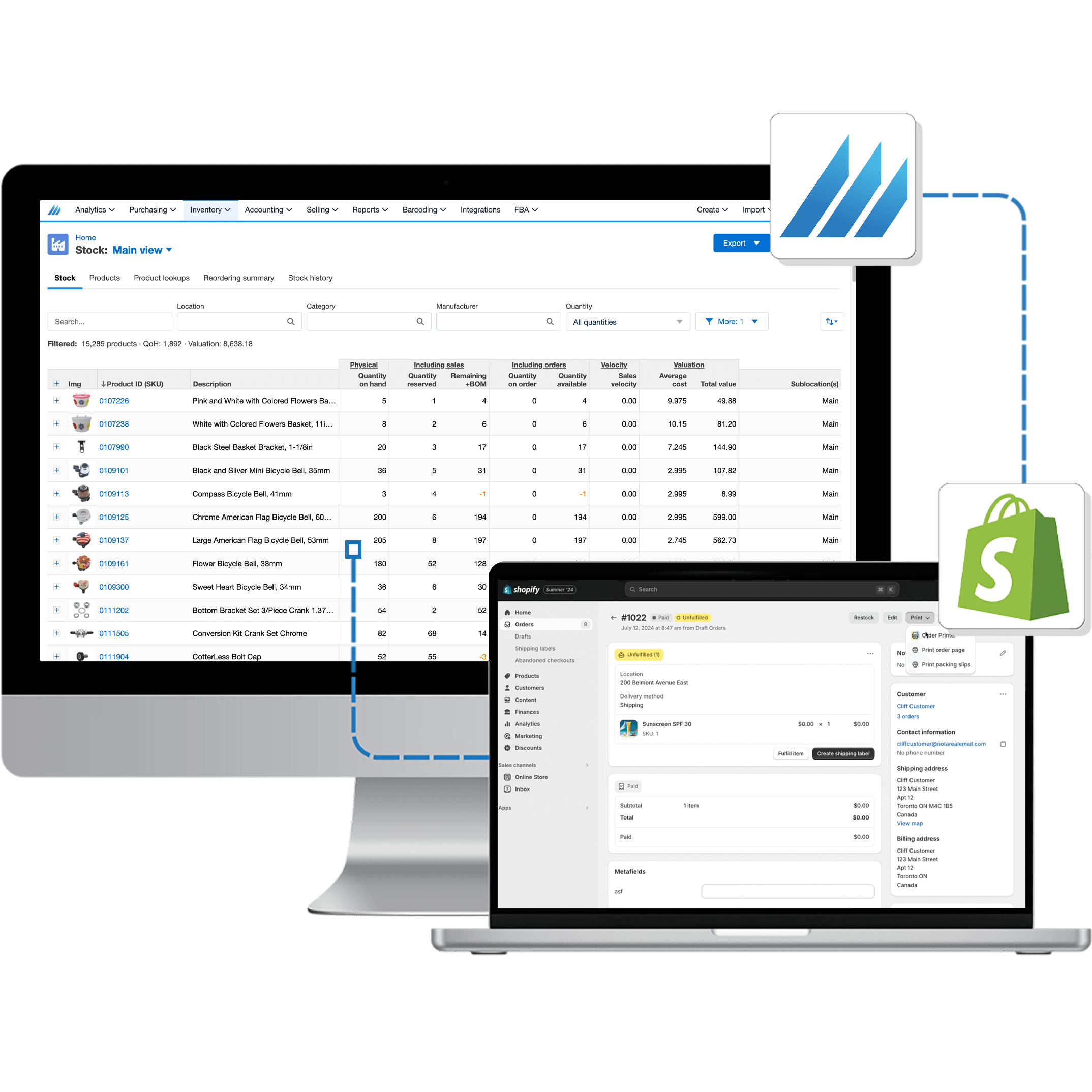 Finale to Shopify Primary