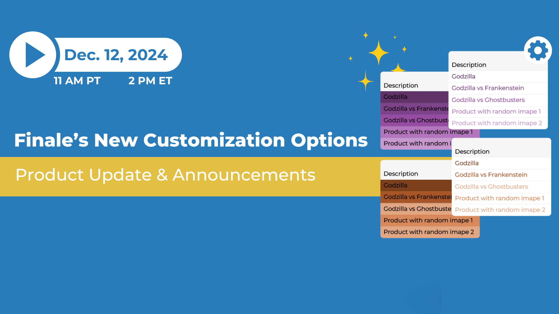 Customization webinar