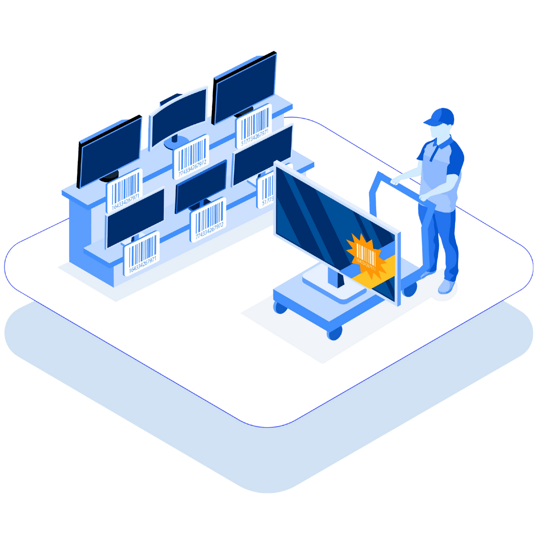 barcode scanner, large order and serilization