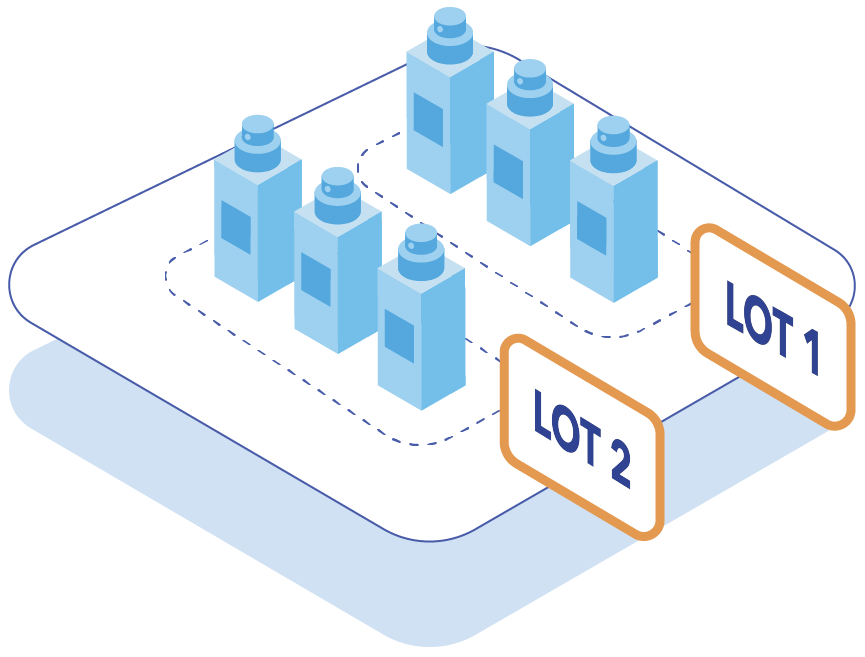 lot id tracking, lot batches