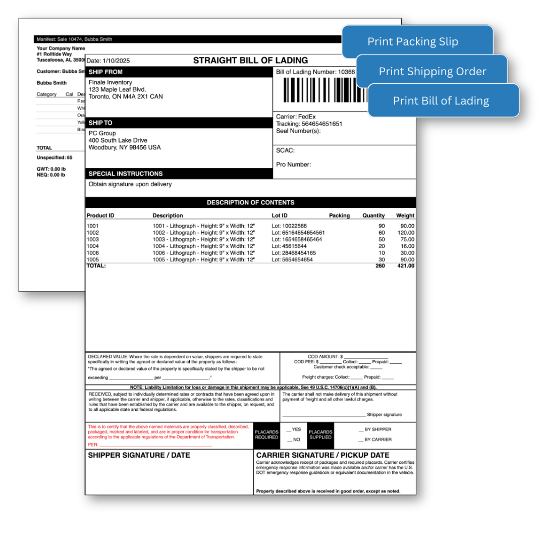 Bill of Lading