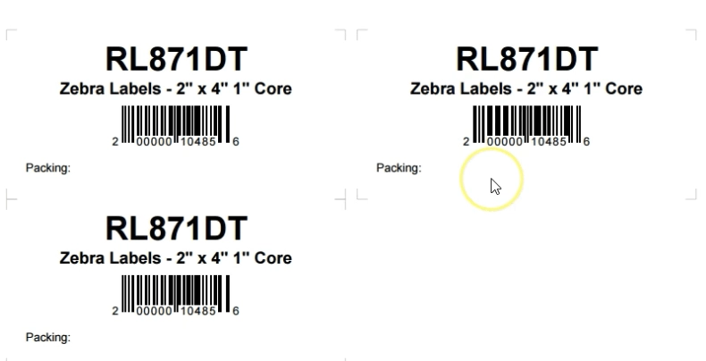 Printed Zebra Barcode Labels, Packaging Type: Roll