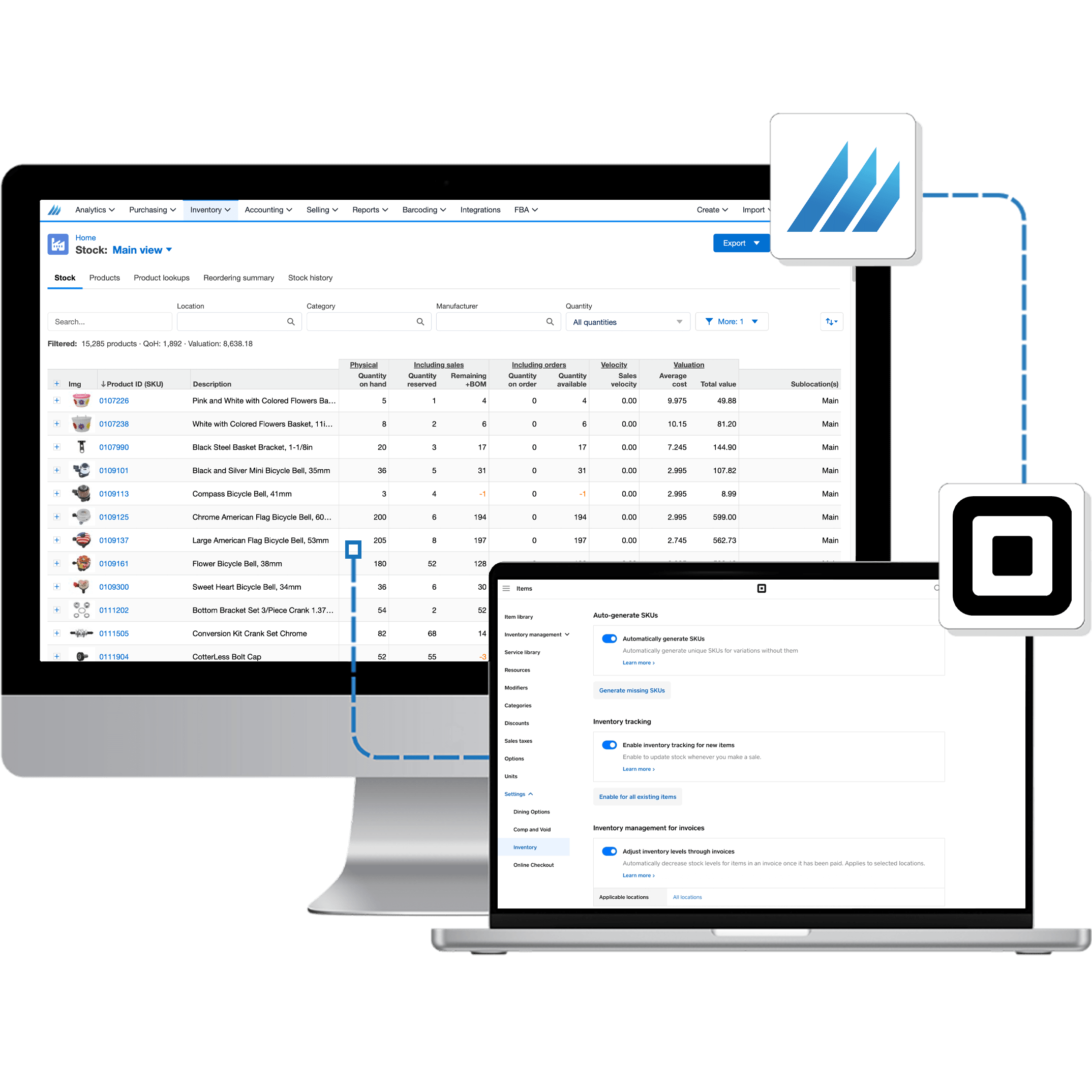 Finale Inventory and Square integration