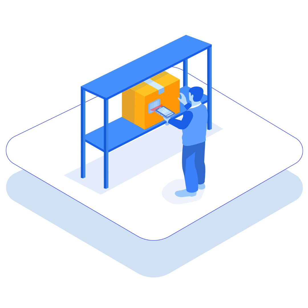 barcode scanner, basic order picking, single picker